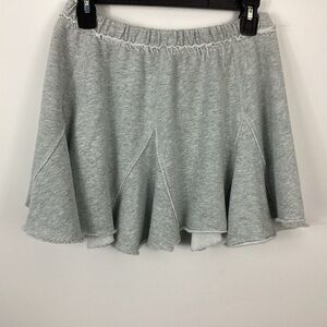 Aerie Heathered Gray Fleece Godet Skirt Size XS